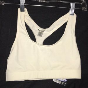 White sports bra